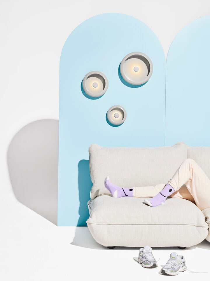 9149224 FATBOY OLOHA TRIO VÆGLAMPER SÆT MED 3 STK LIGHT GRÅ 4