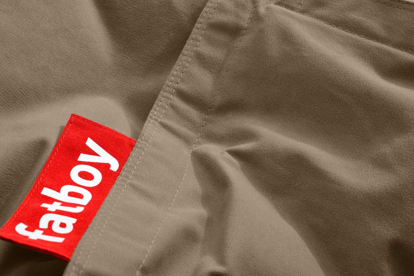 9149162 FATBOY JUNIOR CANVAS RECYCLED BØRNESÆKKESTOL TAUPE GRÅ 3