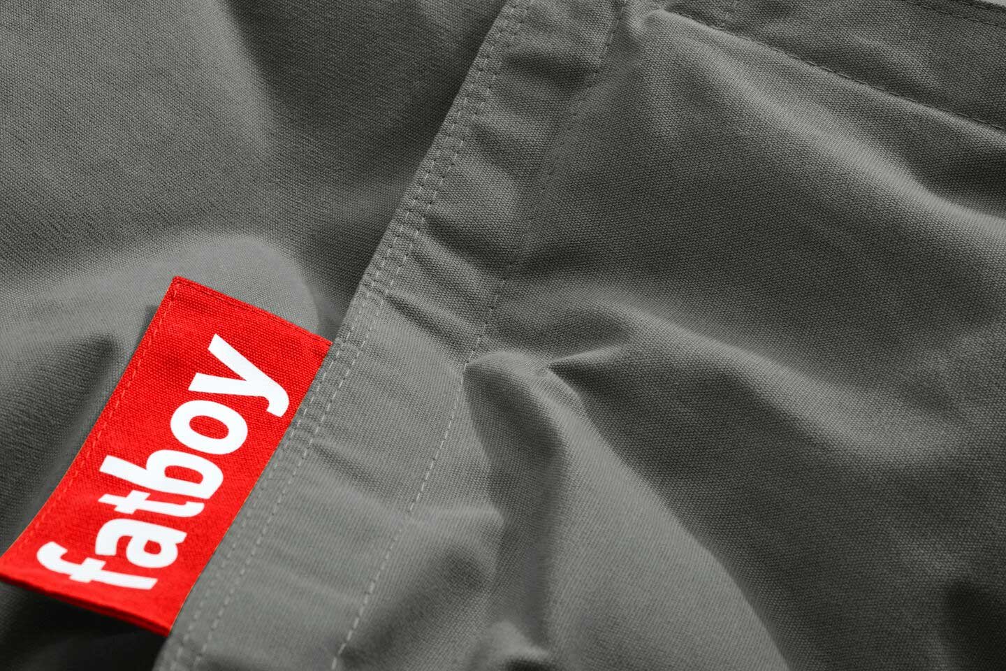 9149163 FATBOY JUNIOR CANVAS RECYCLED BØRNESÆKKESTOL CHARCOAL GRÅ 2