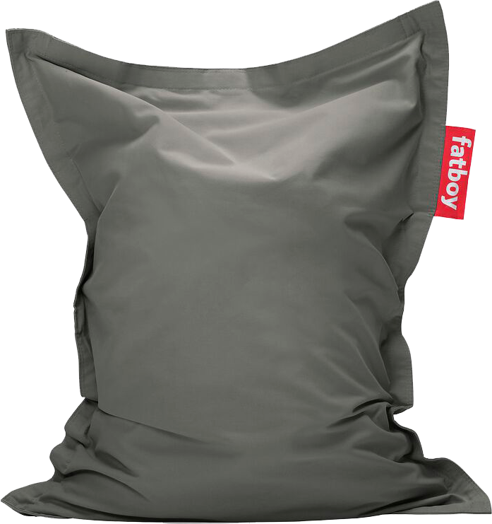 9149163 FATBOY JUNIOR CANVAS RECYCLED BØRNESÆKKESTOL CHARCOAL GRÅ 1