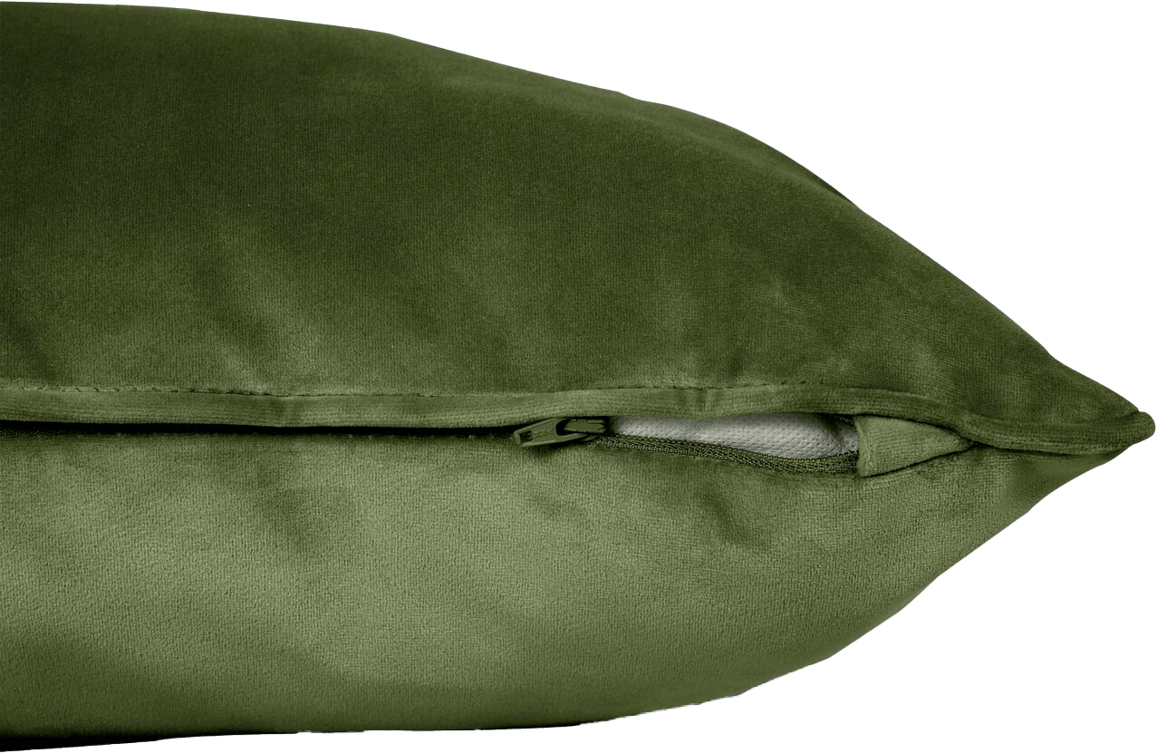 9149180 FATBOY SQUARE PILLOV VELVET RECYCLED PUDE DYB GRØN 3