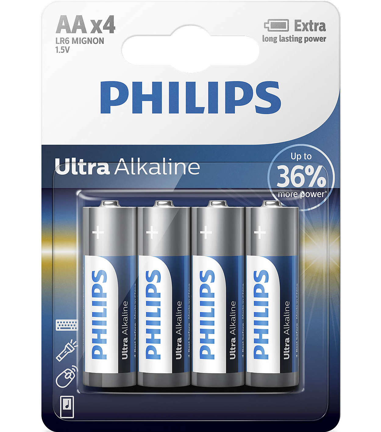 1437236 PHILIPS ULTRA ALKALINE AA