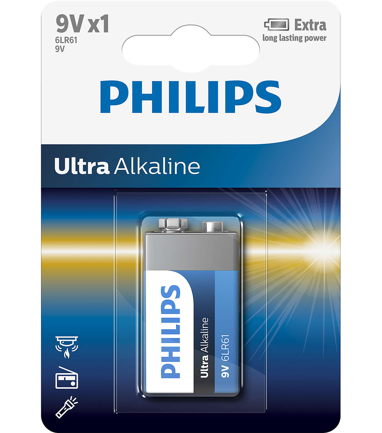 1437245 PHILIPS ULTRA ALKALINE 9V