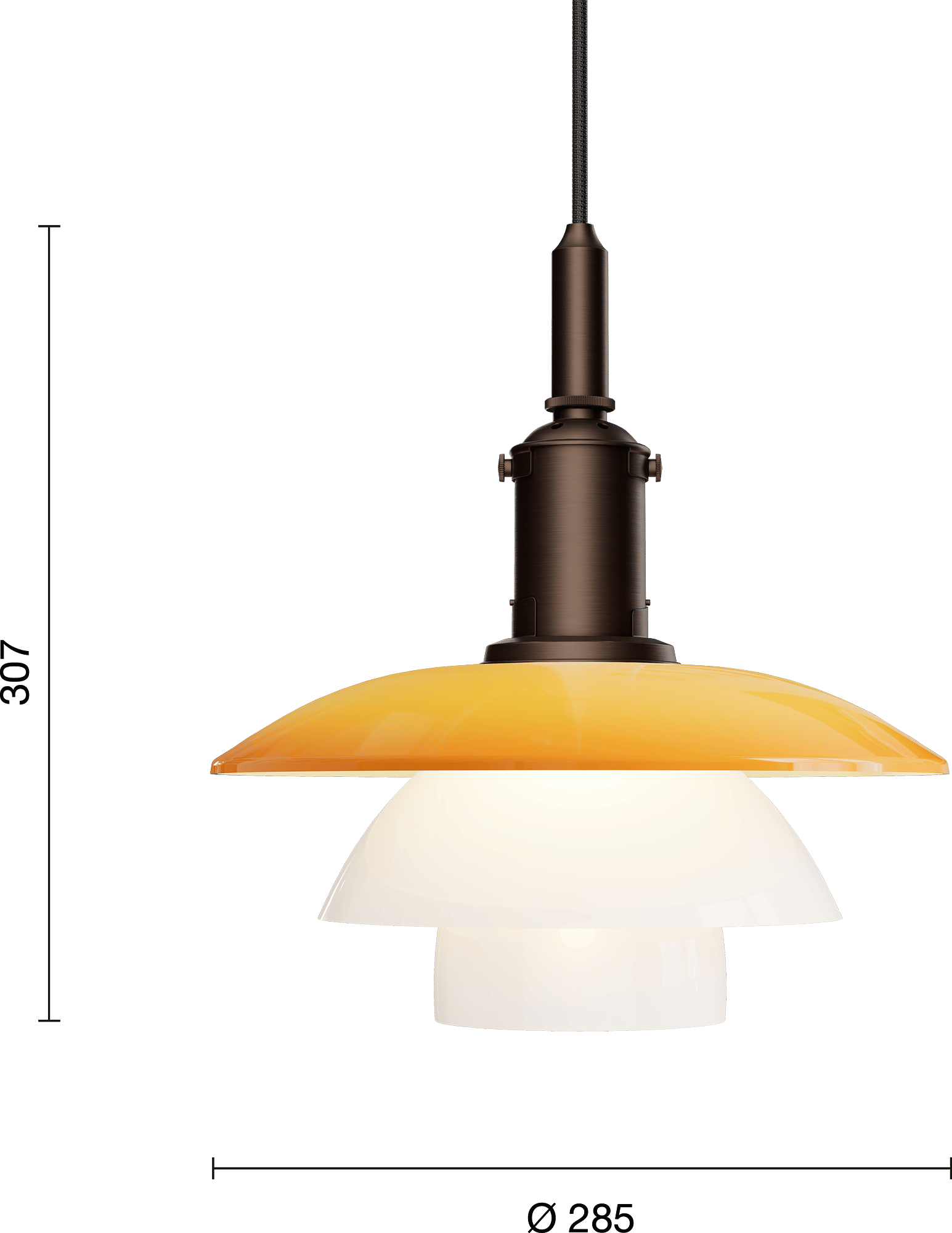 9150204 PH Centenary 3 3 Pendant EU Measurement