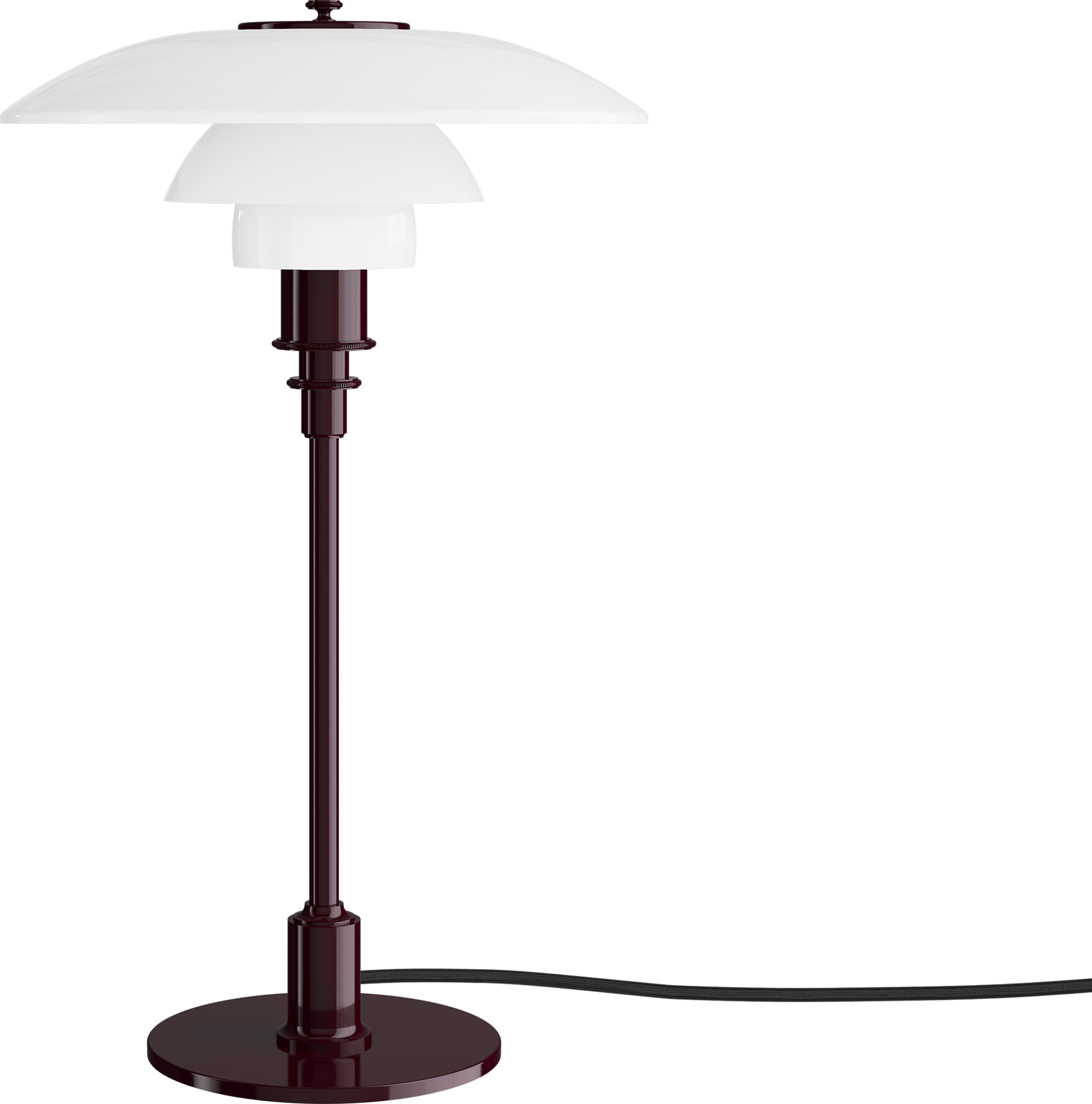 9150201 PH 3 2 Table Lamp Burgundy OFF
