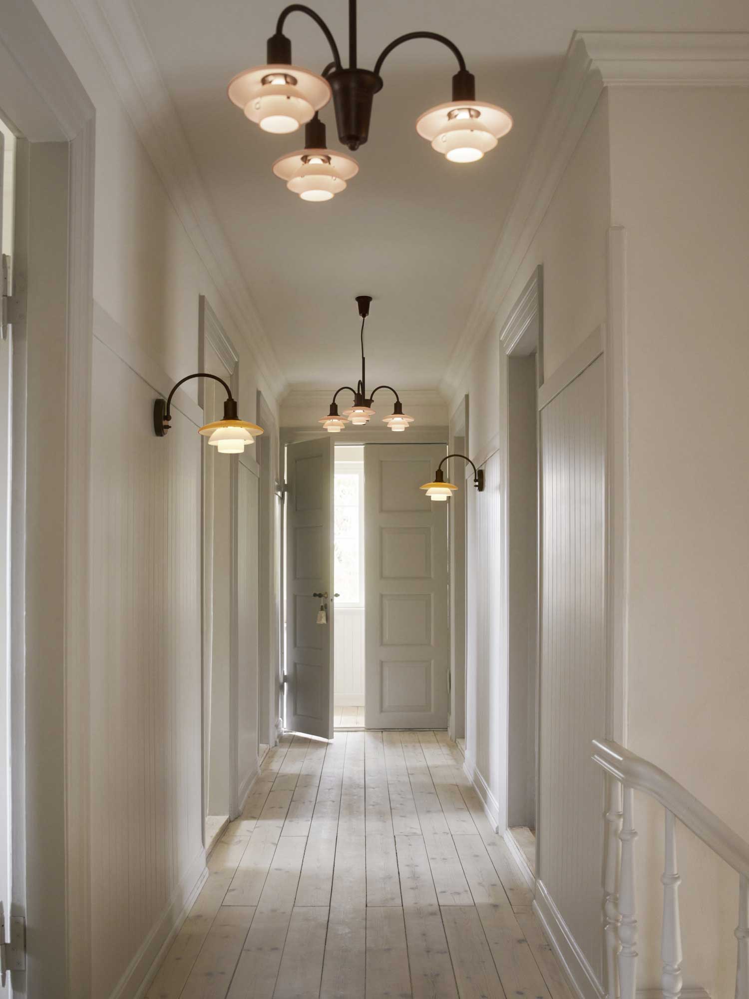 9150390 SS26 PH Centenary Interior Chandelier 3 PH 2 2 Wall ON