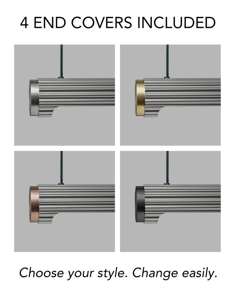 Velvet Horisontal Pendant Titanium