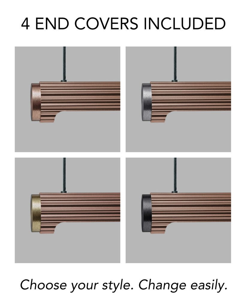 Velvet Horisontal Pendant Rodegold