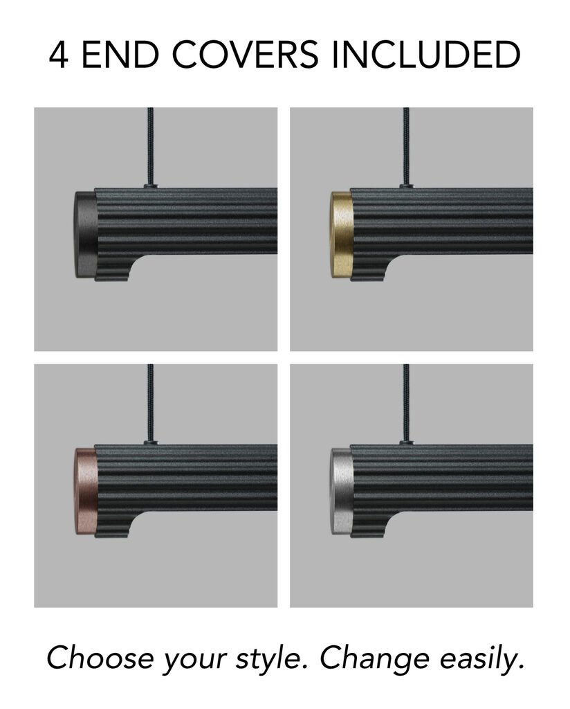 Velvet Horisontal Pendant Black