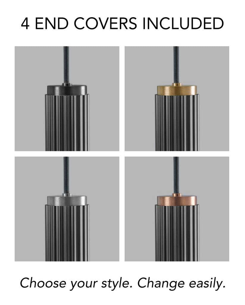 Velvet Vertical Pendant Black (1)