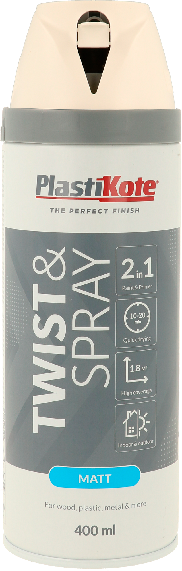 1578871 TWIST SPRAY MAT HVID