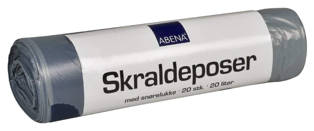 1580211 ABENA AFFALDSPOSE M. Snoreluk GRÅ 20 L