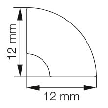 1603213 PRIMO KVARTSTAF HVID 12X12MM
