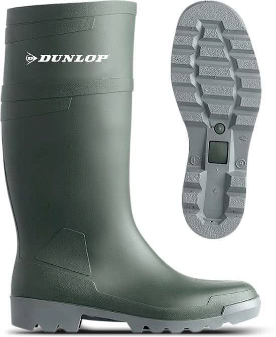 1613139 DUNLOP GUMMISTØVLE GRØN 45 PVC HOBBY CE GRØN