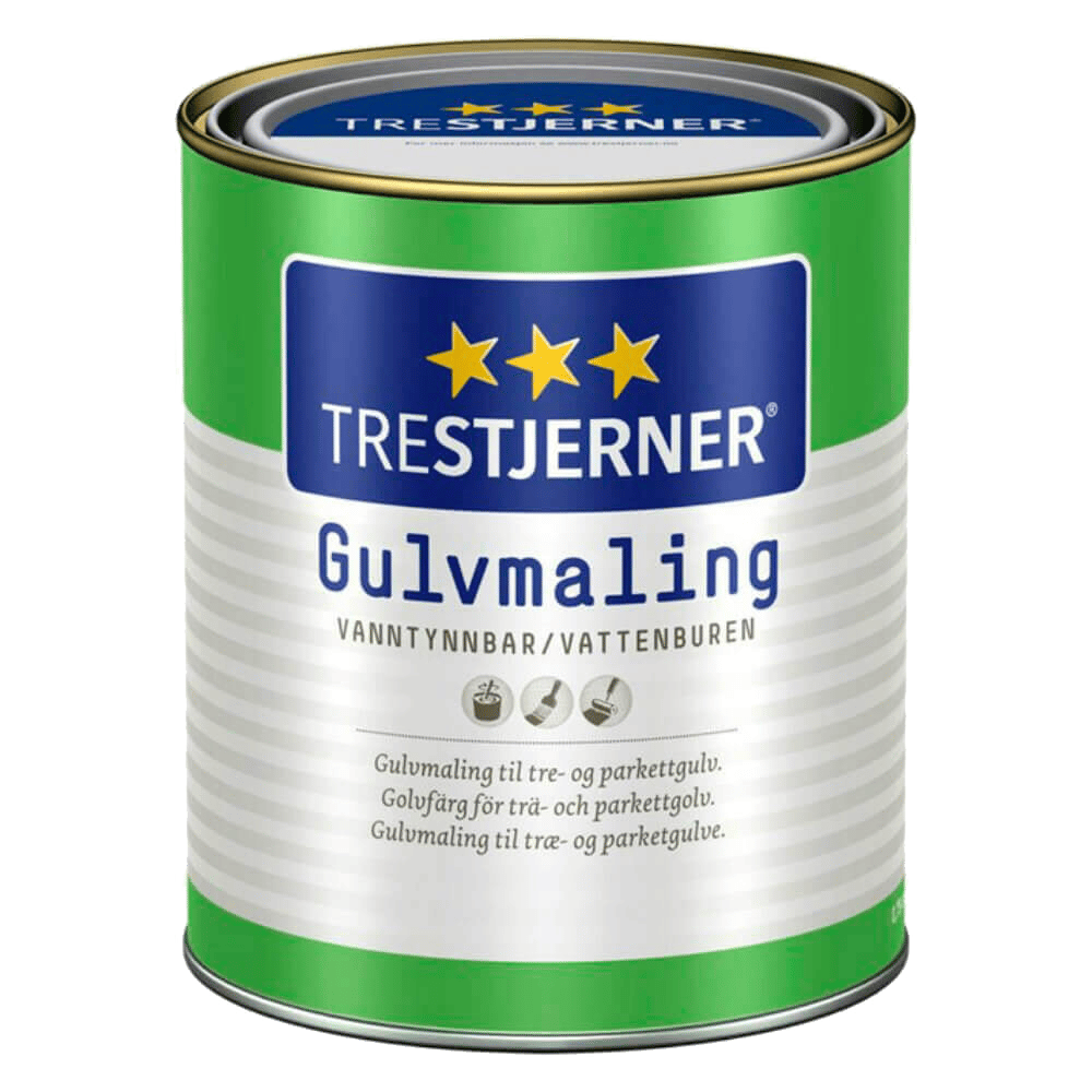1623052 TRESTJERNER GULVMALING HVID