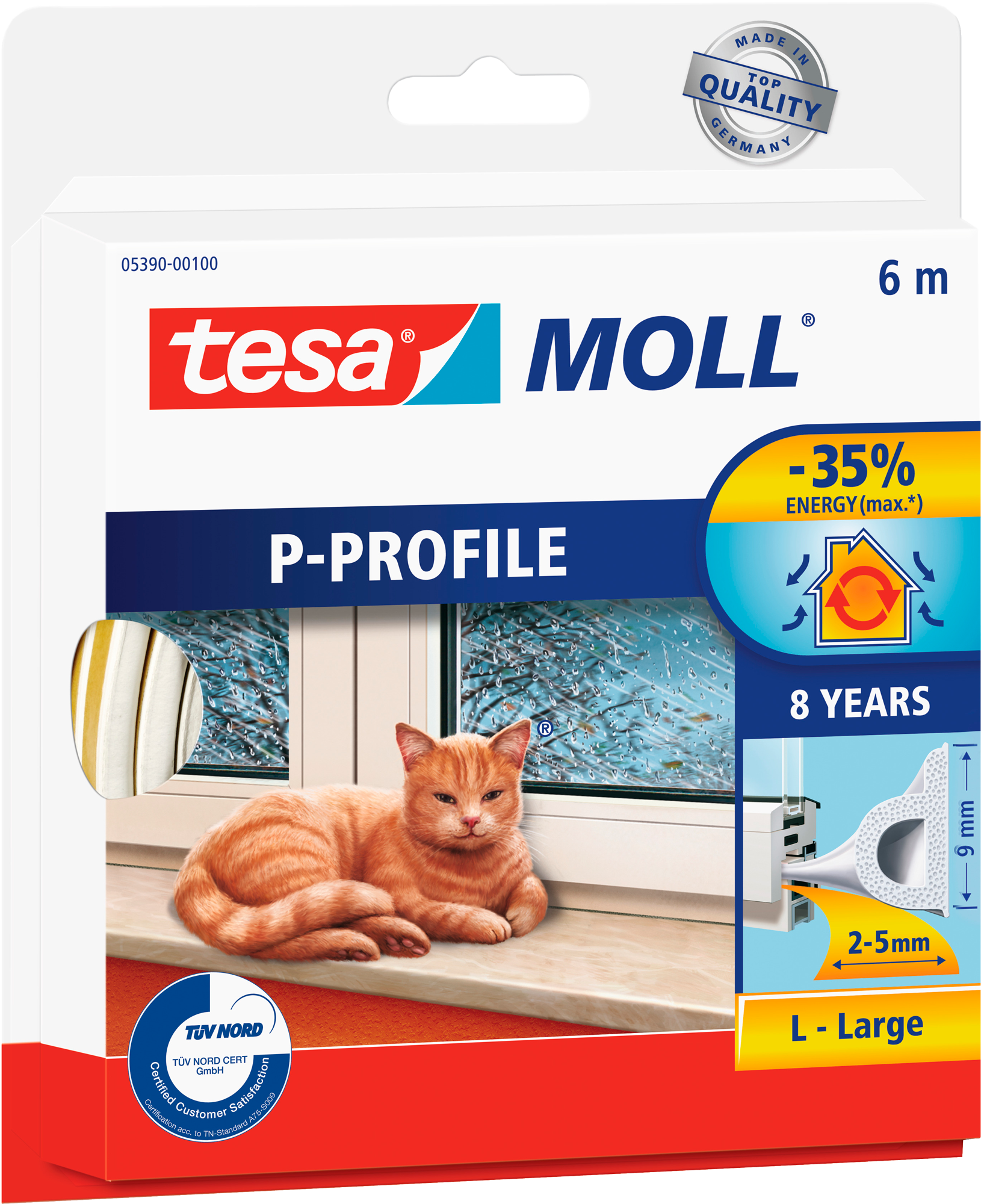 1647244 TESA TÆTNINGSLISTE P PROFIL