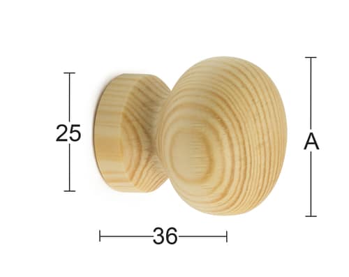 1649322 HABO MØBELKNOP 30MM FYR 1