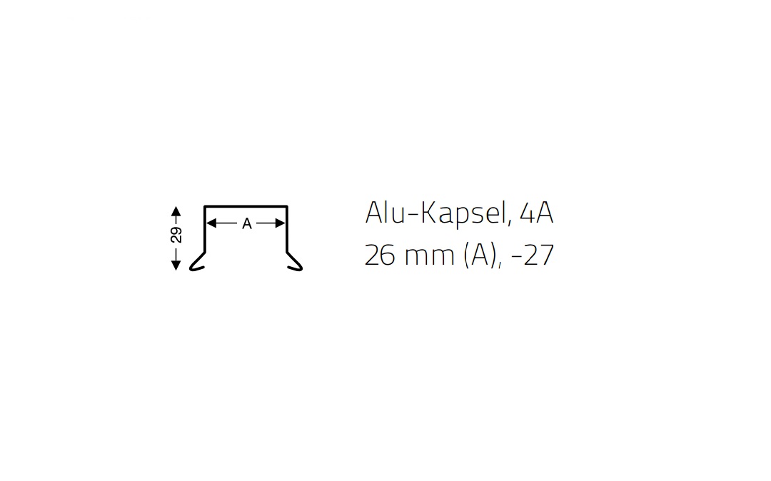 1649821 ICOPAL ALU KAPSEL 4A 26MM 2