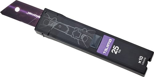 1871450 Tajima PREMIUM 25 Mm Sorte Blade 10 Stk