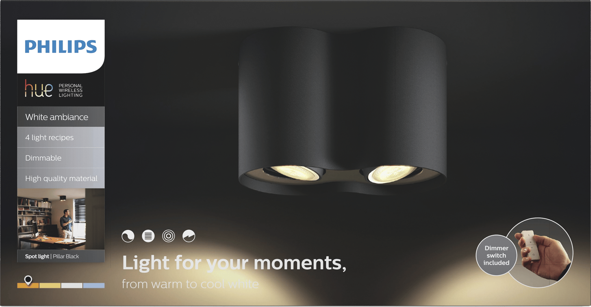 1876722 PHILIPS HUE DOBBELT SPOT1