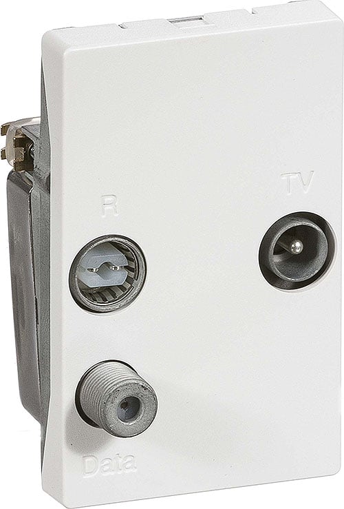 1889210 Antenneudtag Multimedie TV, R Og Data Slutd+Ñse T2, 65Mhz Type TD272E, Class A+ Hvid 508D62701L
