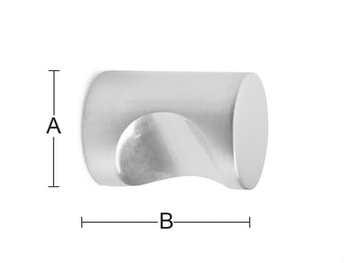 1935842 HABO MØBELKNOP 12MM BØRSTET 1