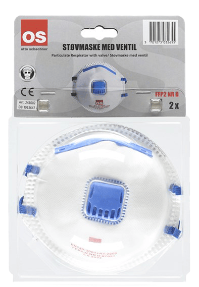 1953647 OS STØVMASKE FFP2 M VENTIL