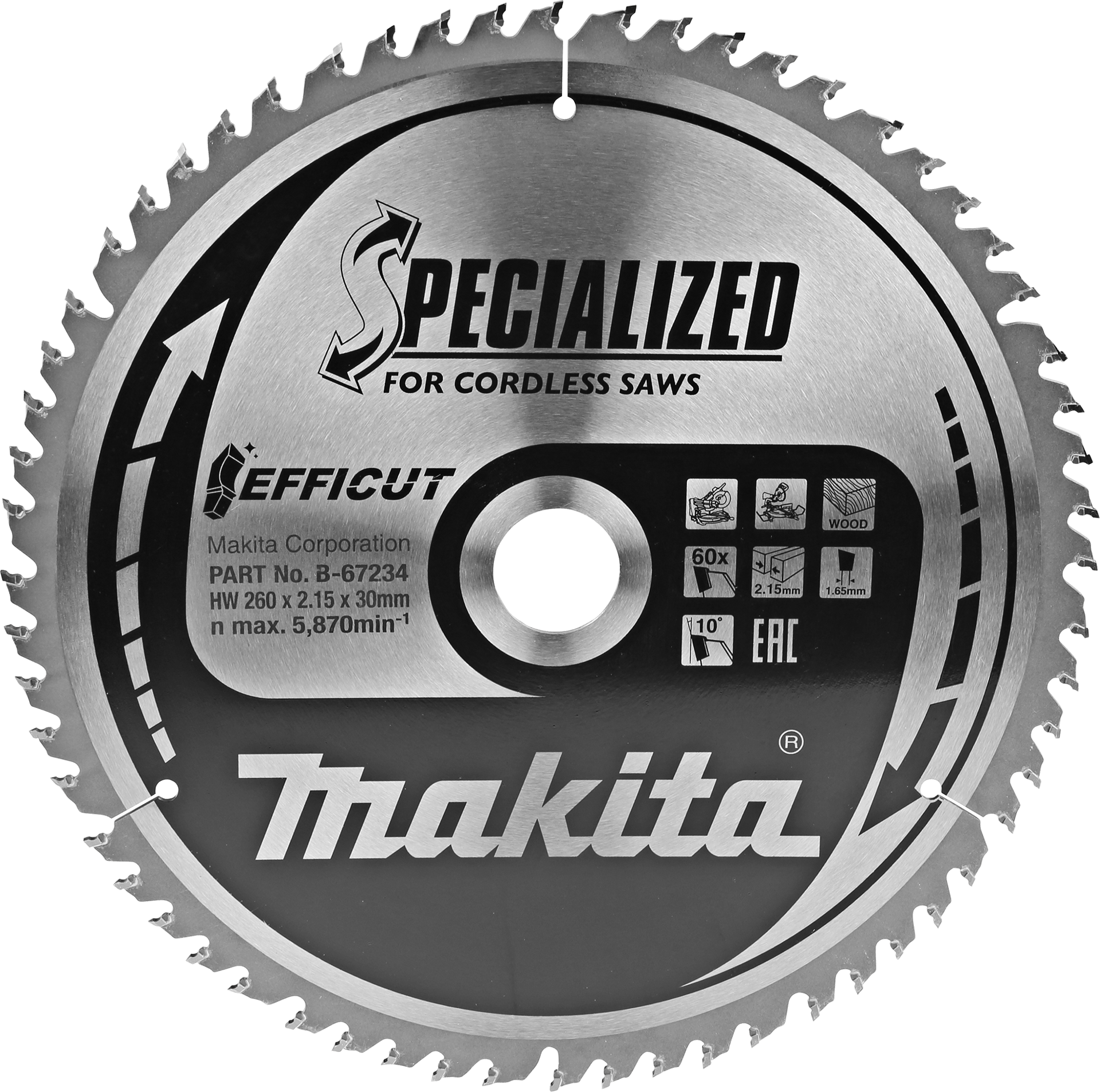 2033399 MAKITA RUNDSAVKLINGE 60T