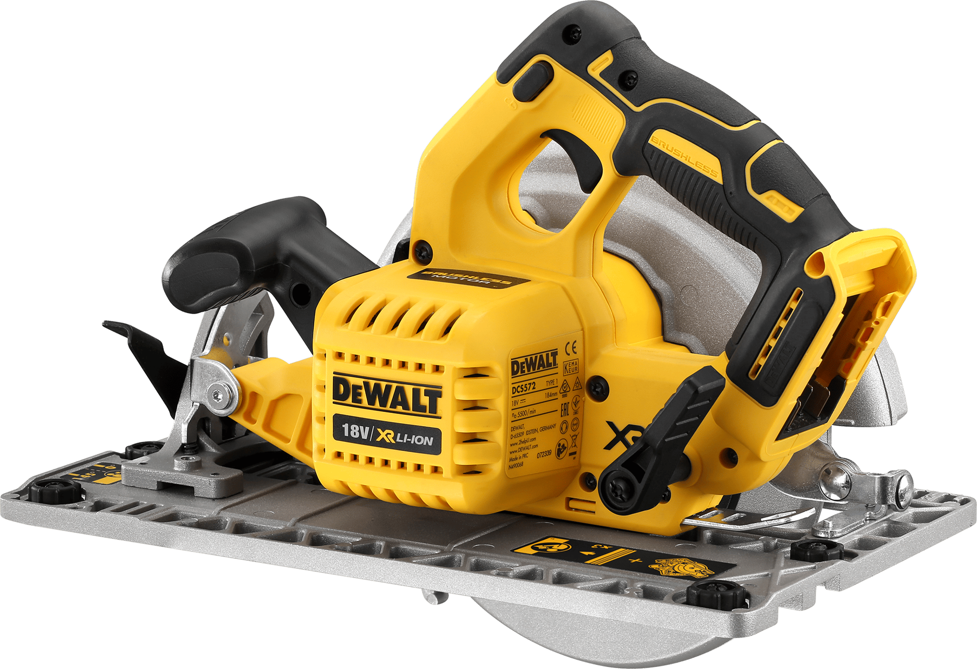 2093791 DEWALT 18V RUNDSAV 184MM 4