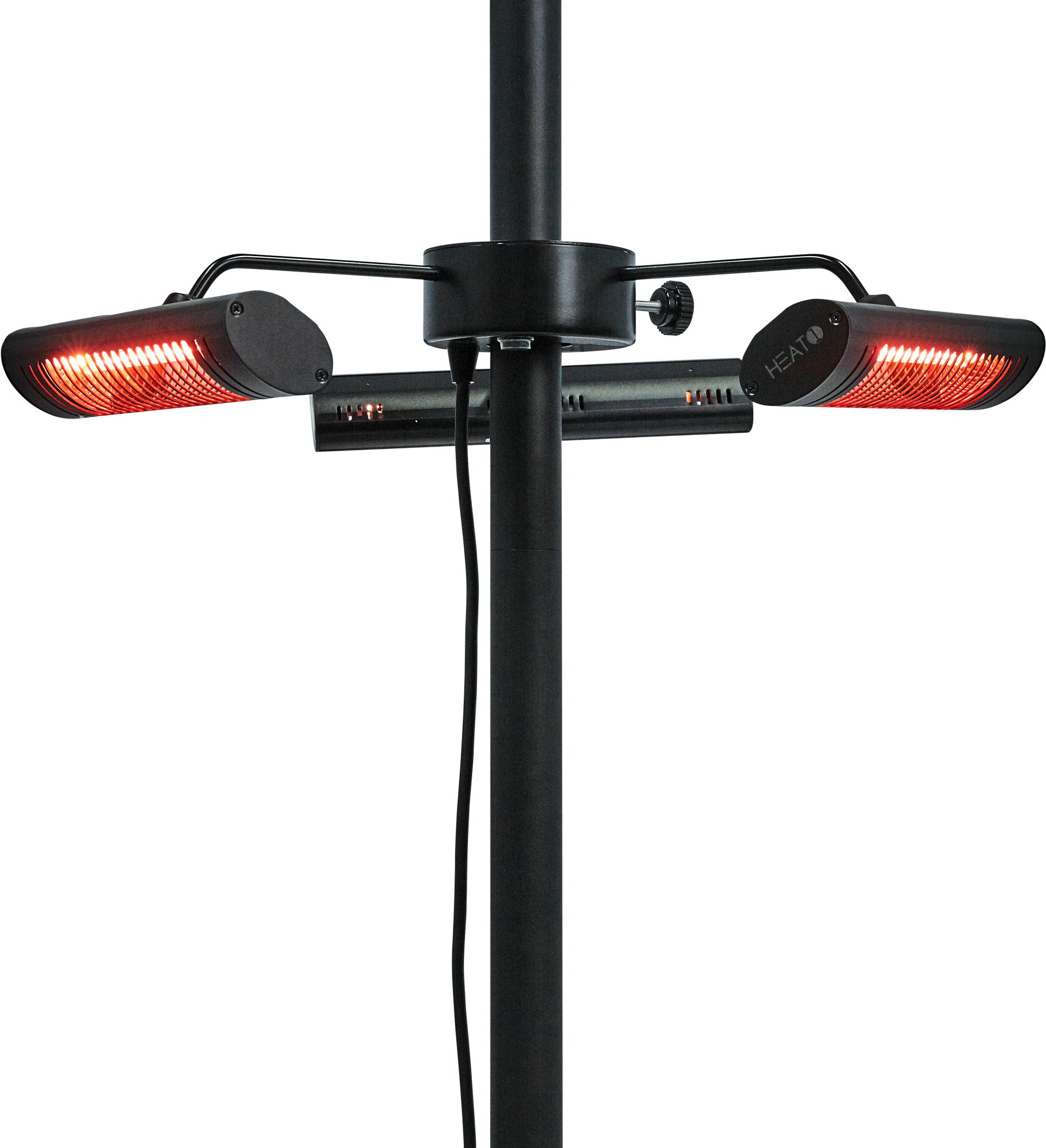 2094514 HEAT1 TERRASSEVARMER PARASOL 3X670W REMOTE ULG 6 TRIN SORT