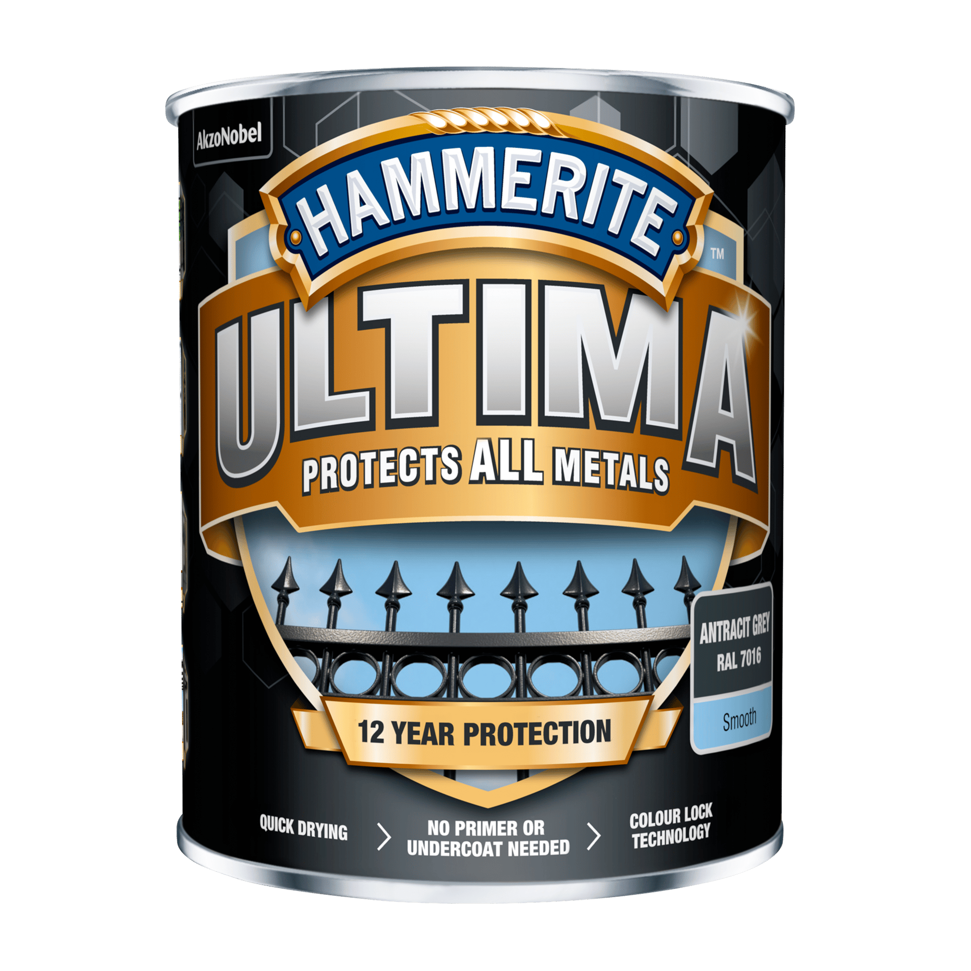 2110435 HAMMERITE ULTIMA GLAT ANTRACIT