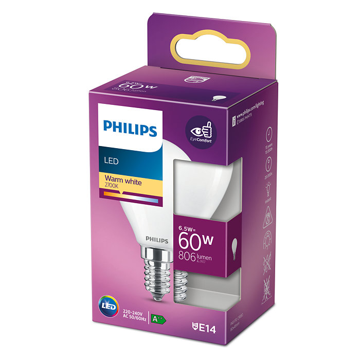 2121884 PHILIPS LED KRONEPÆRE 60W E141