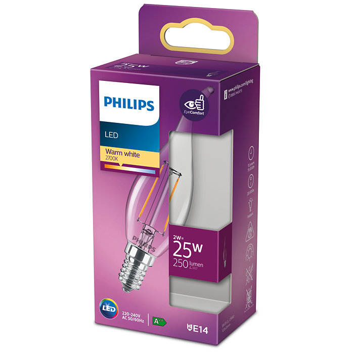 2121893 PHILIPS LED KERTEPÆRE 25W E141