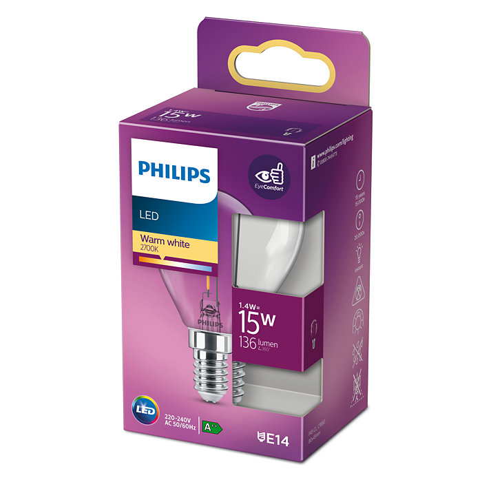 2121912 PHILIPS LED KRONEPÆRE 15W E141