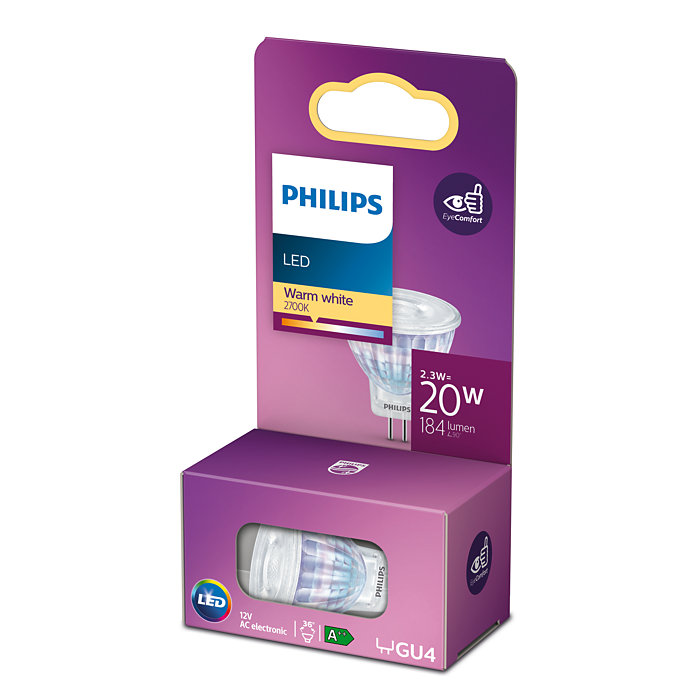 2121990 PHILIPS LED STIFTSPOTPÆRE 20W1