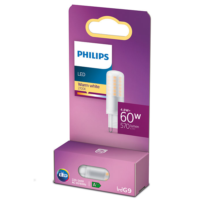 2121991 PHILIPS LED STIFTPÆRE 60W G91