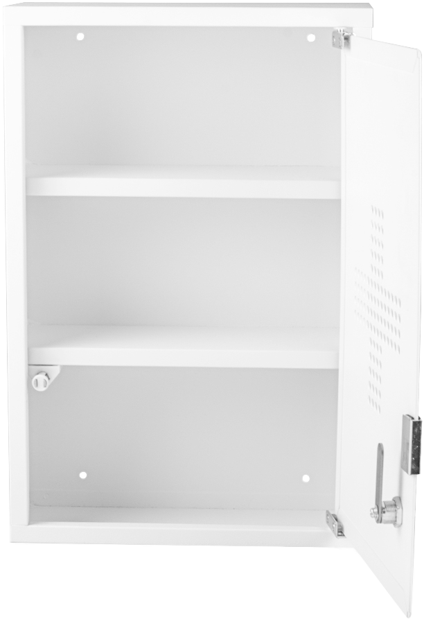 2122384 MEDICINSKAB LÅSBAR HVID 2