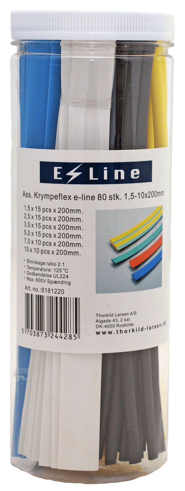 2125842 E LINE KRYMPEFLEX ASSORTERET