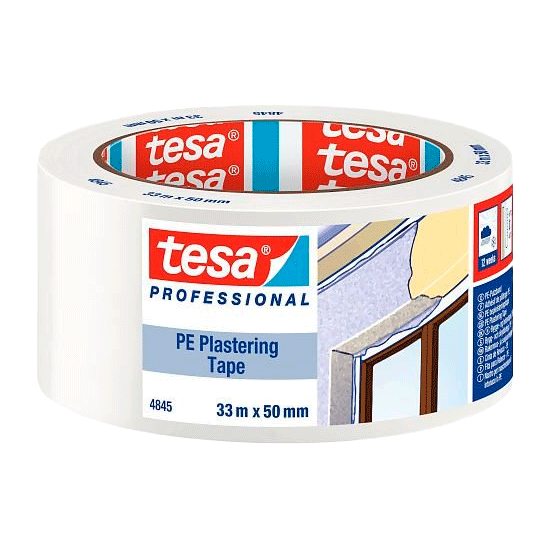 2157950 TESA BYGGETAPE PE HVID 50MM