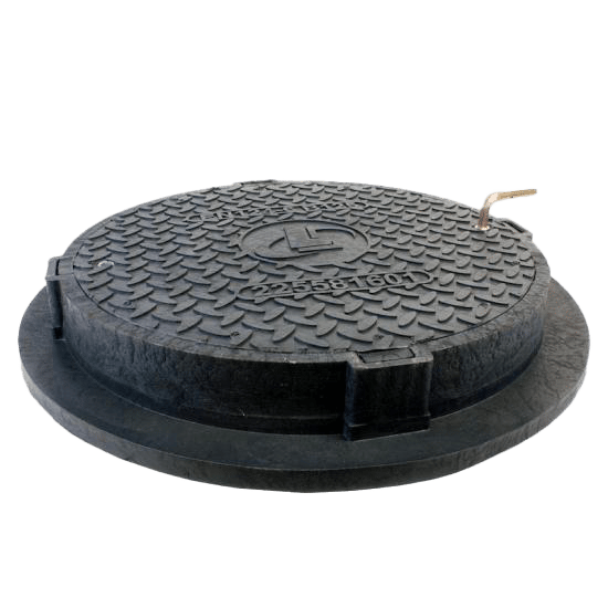 2161057 RUND KARM DÆKSEL Ø600MM PE 2