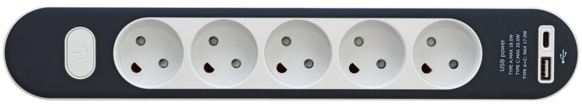2213872 #5 STIKDÅSE MED USB A+C