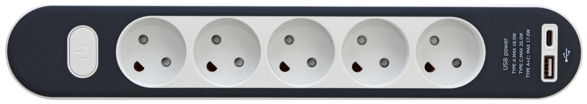 2213877 #5 STIKDÅSE MED USB A+C