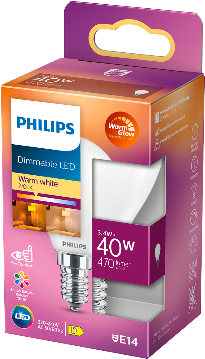 2214353 PHILIPS LED KRONEPÆRE 40W 2