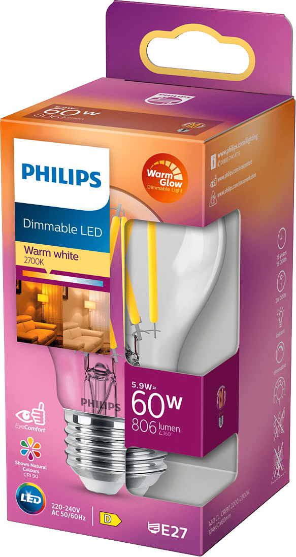 2214357 PHILIPS LED STANDARDPÆRE 60W 2
