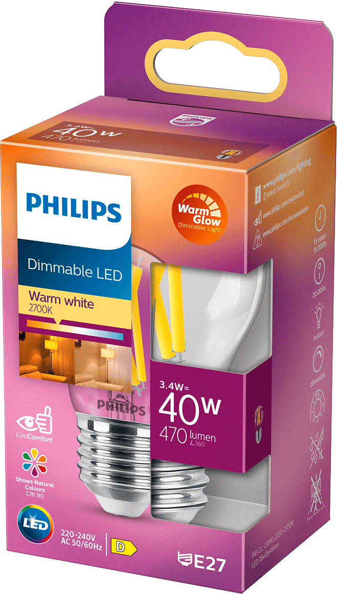 2214362 PHILIPS LED KRONEPÆRE 40W 2