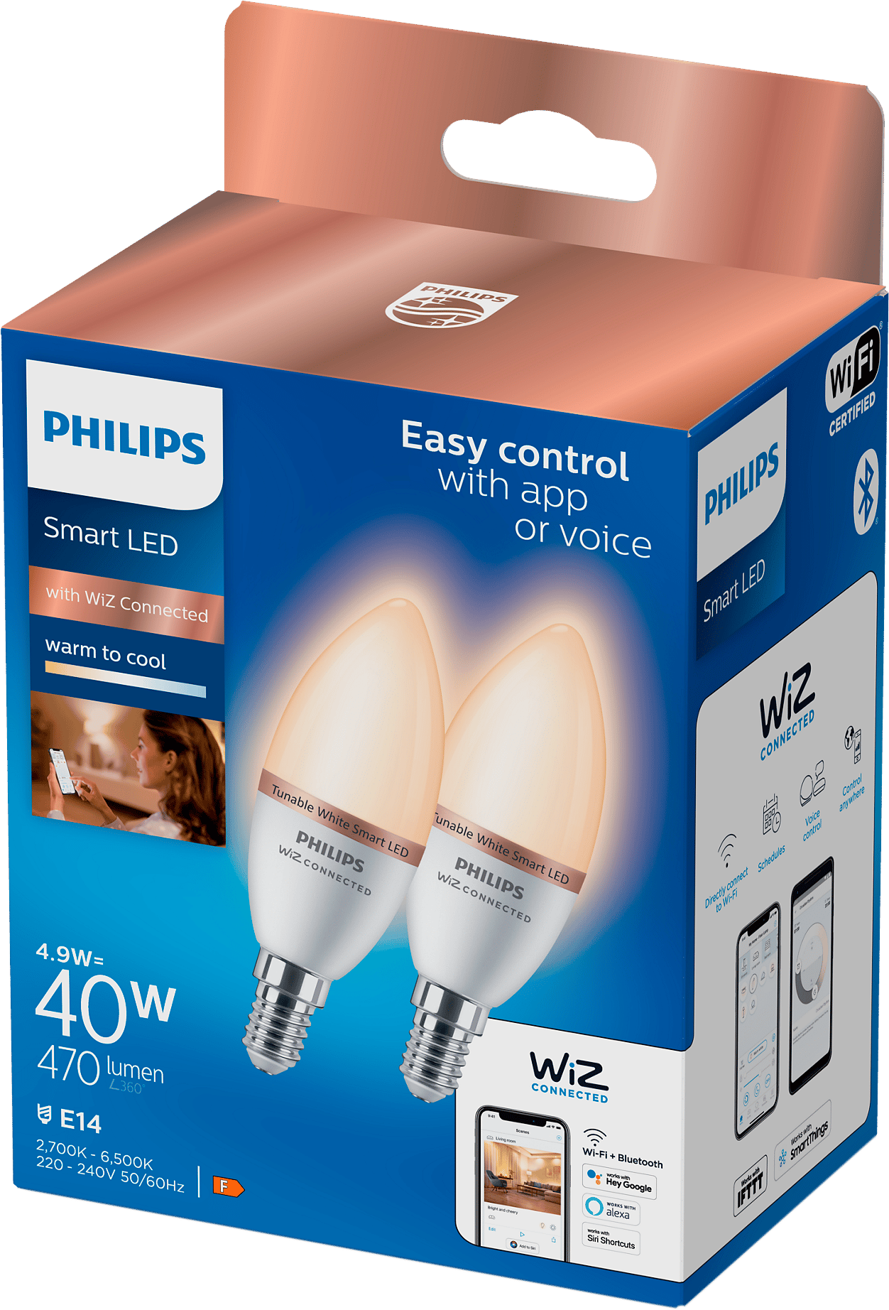 2215349 PHILIPS SMART LED KERTEPÆRE 2