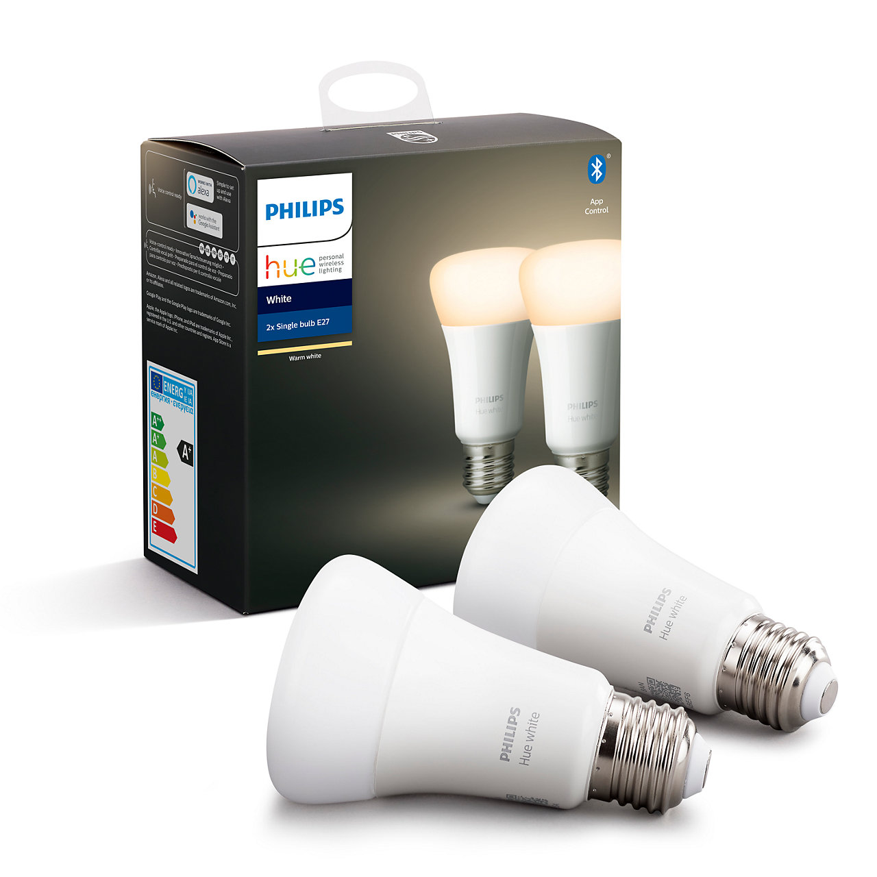 2215720 PHILIPS HUE LED PÆRE 9W 2 PAK