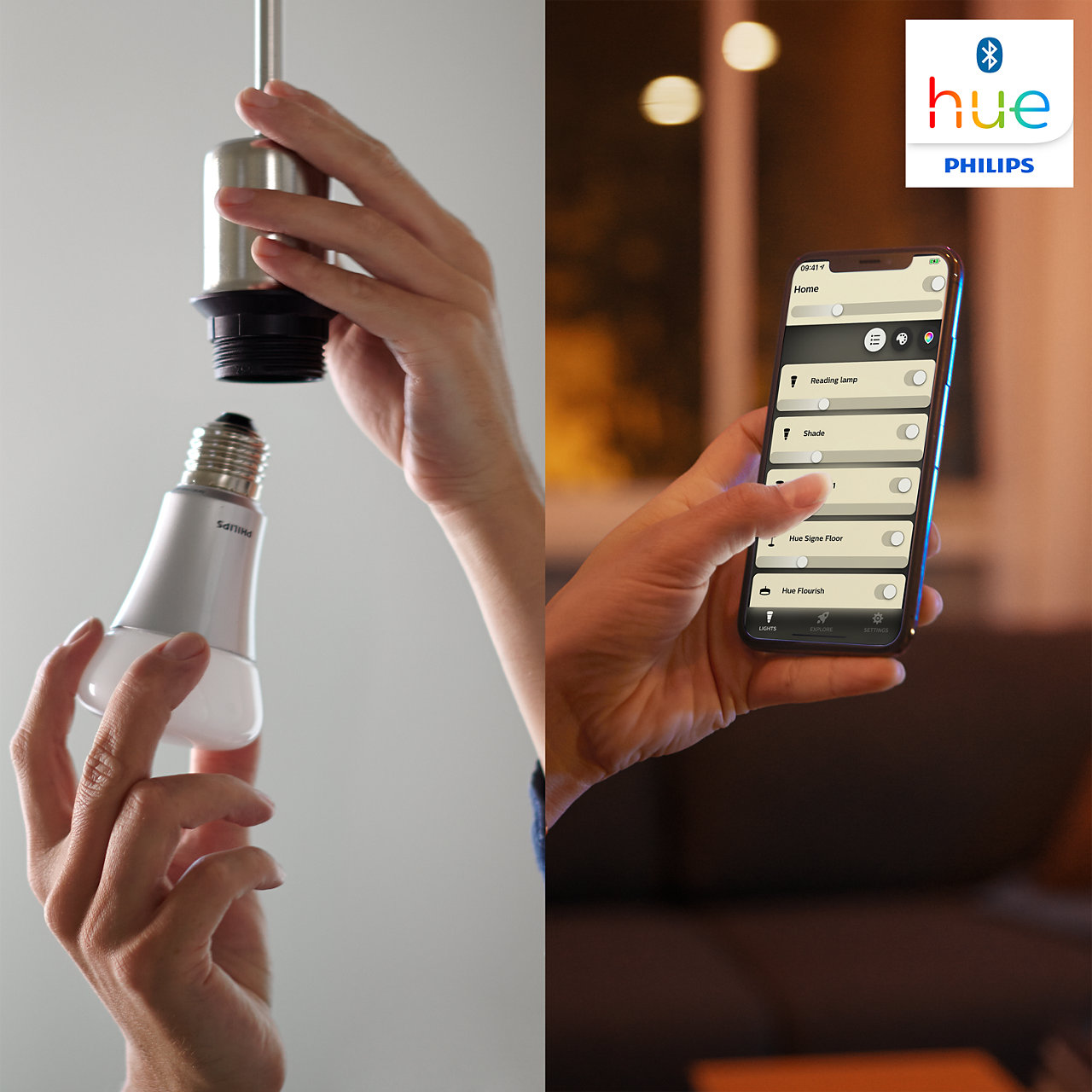 2215720 PHILIPS HUE LED PÆRE 9W 2 PAK2