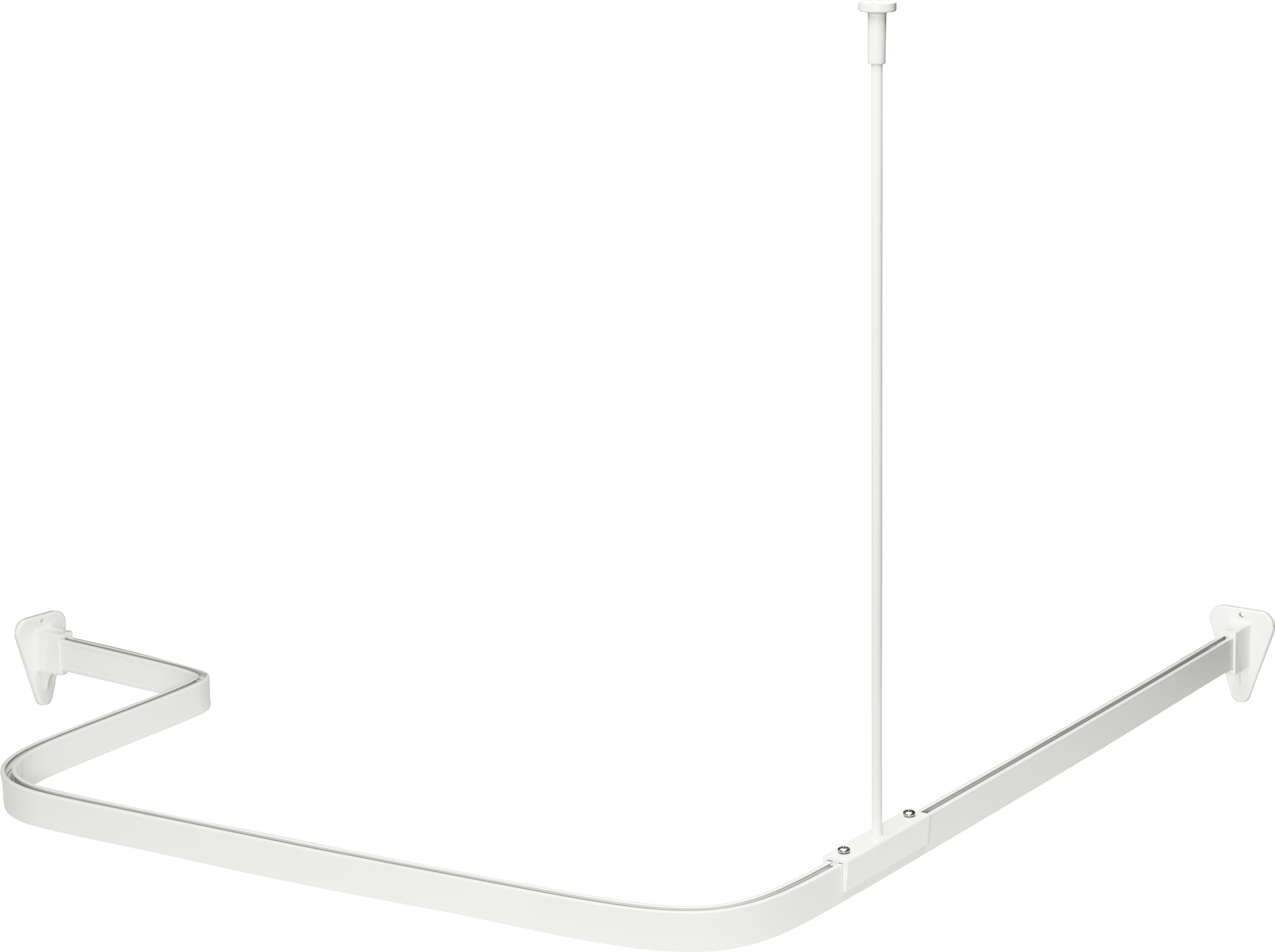 2269020 FORHÆNGSSKINNE FLEX 3X1M HVID