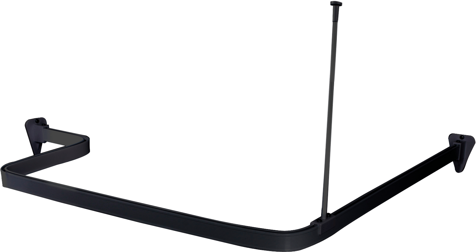 2269021 FORHÆNGSSKINNE FLEX 3X1M SORT